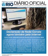 Capa do Diário Oficial.